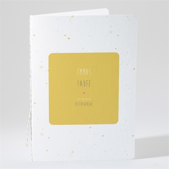 Kirchenheft Taufe Unser Star gelb ref.N49193