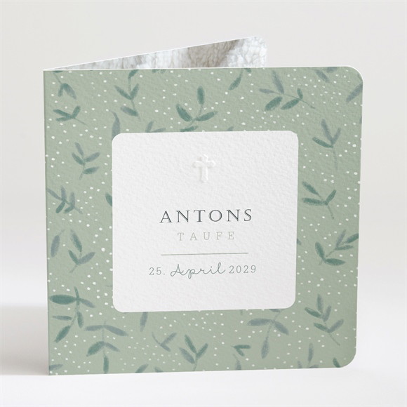 Einladung Taufe Blätter im Wind ref.N451134