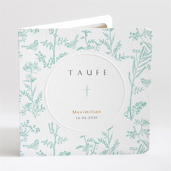 Einladung Taufe Vintage Vogel ref.N451138