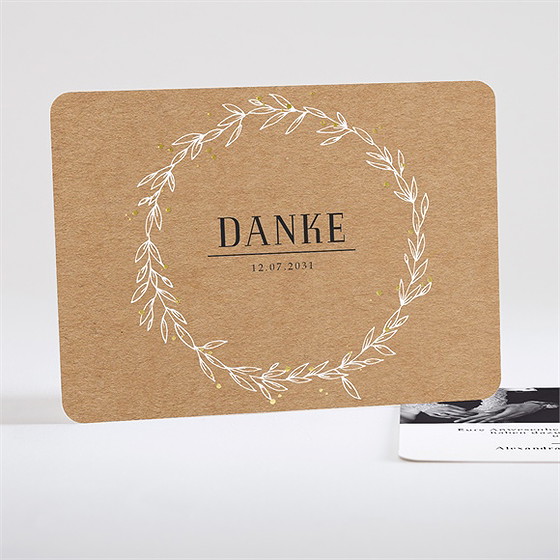 Dankeskarte Hochzeit Romanze