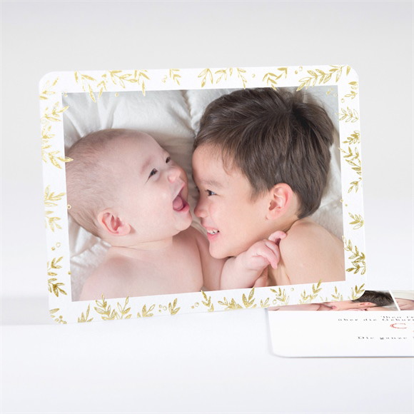 Geburtskarte Goldene Blätter ref.N18110