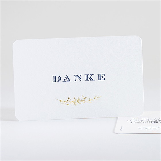 Dankeskarte Geburt Umrahmt