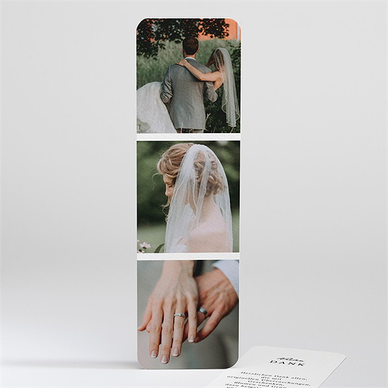 Dankeskarte Hochzeit Fotoautomat Schlicht