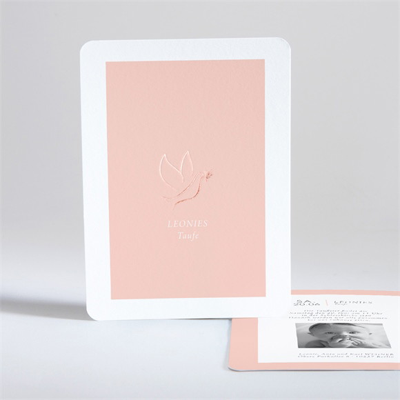 Einladung Taufe Kupfertaube ref.N28114