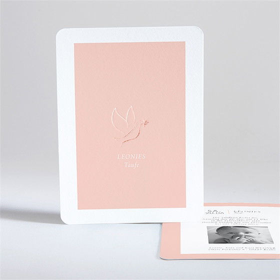 Einladung Taufe Kupfertaube