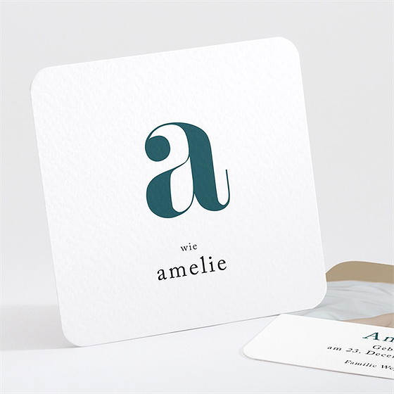 Geburtskarte Hübscher Kinderreim