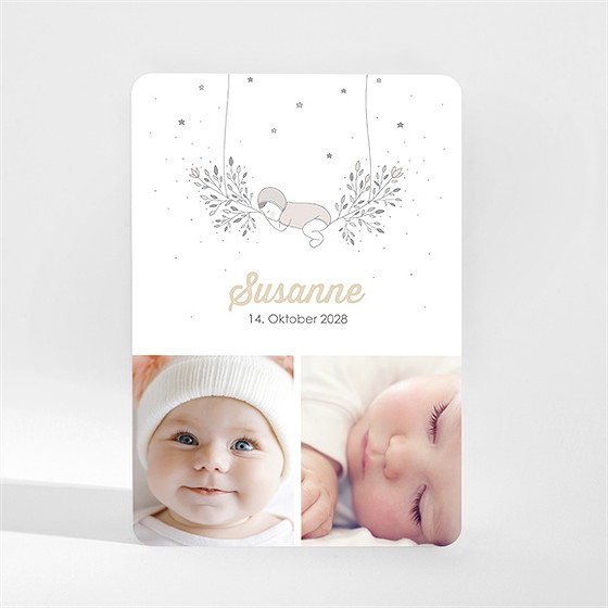 Geburtskarte süße träume