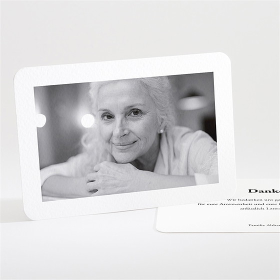 Trauerdanksagung Zärtlich