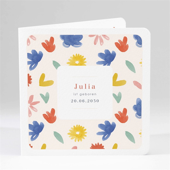 Geburtskarte Flowerpower ref.N451251