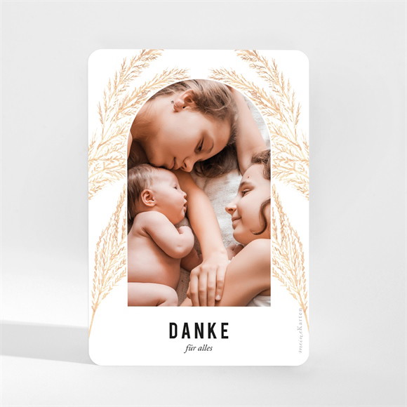 Dankeskarte Geburt Schöne Alkove ref.N21095