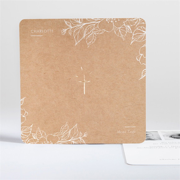 Einladung Taufe Veredelung auf Kraft ref.N35151