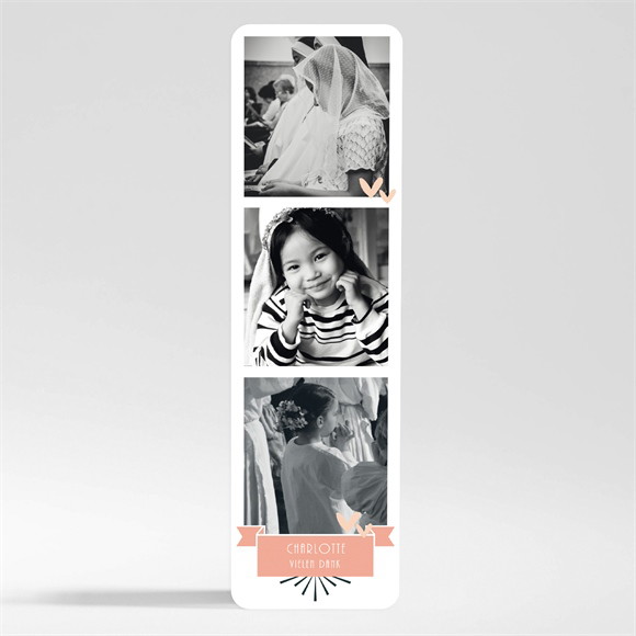 Dankeskarte Kommunion Fotoblock Einladung - Magnet ref.N200476