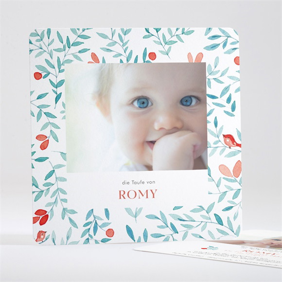 Einladung Taufe Blumenfrische ref.N351276