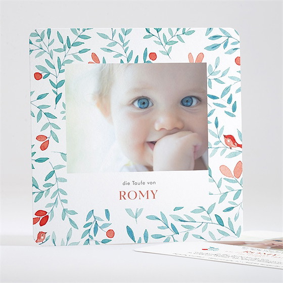 Einladung Taufe Blumenfrische