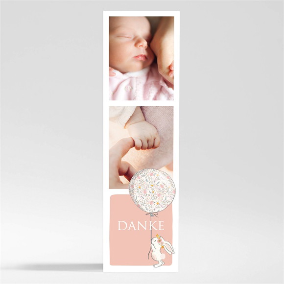 Dankeskarte Taufe Kleines Kaninchen - Magnet ref.N200361