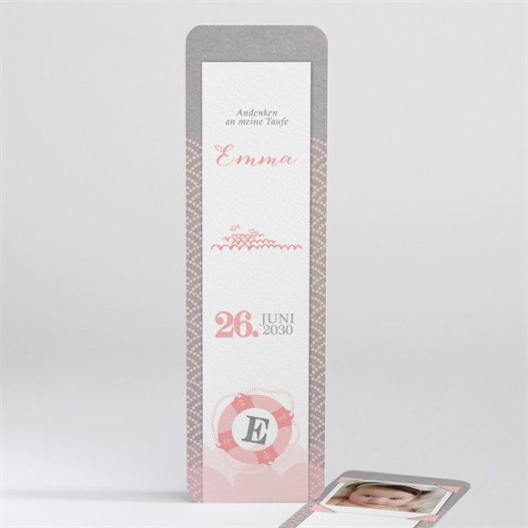 Andenken Taufe Matrose in Rosa ref.N201274