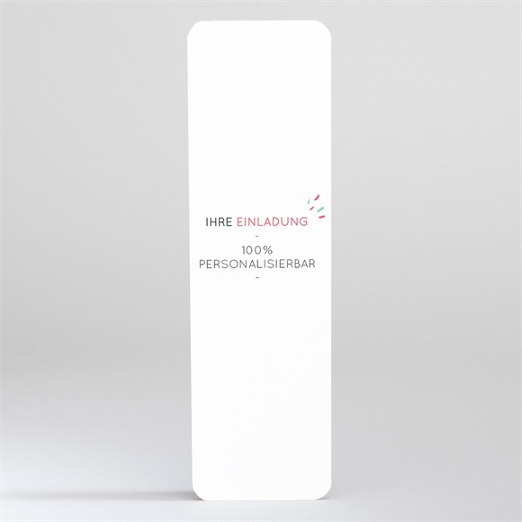 Hochzeitseinladung Blanco - 5,3x19,4cm (N200506) ref.N200506