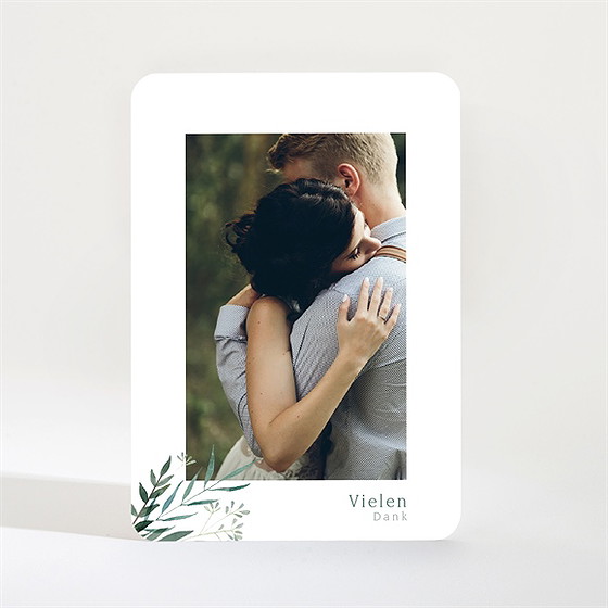 Dankeskarte Hochzeit Olivenzweig - Magnet