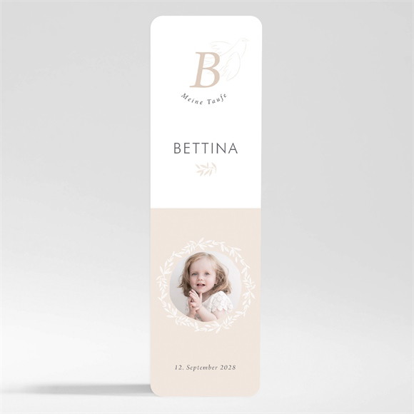 Andenken Taufe Goldene Taube - Magnet ref.N200441