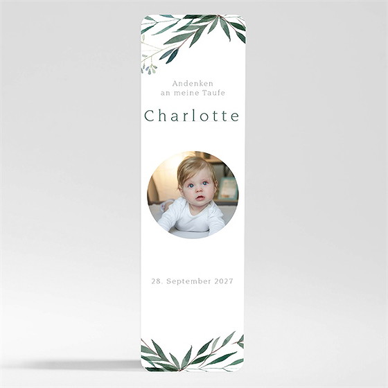 Andenken Taufe Pflanzenschmuck - Magnet