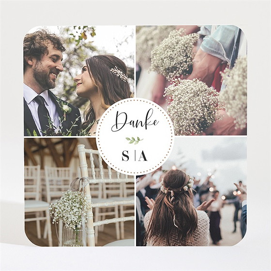 Dankeskarte Hochzeit Frühlingsgrün - Magnet