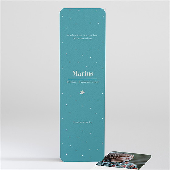 Andenken Kommunion Silberner Stern