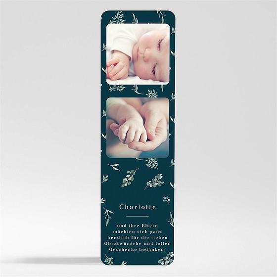 Dankeskarte Geburt Blumenfreude