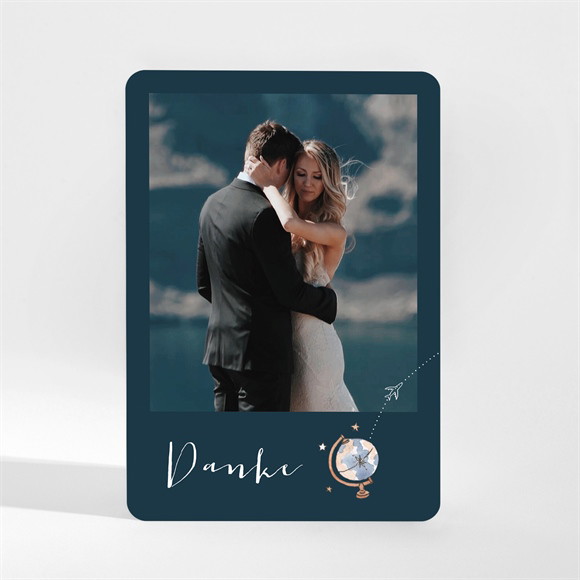 Dankeskarte Hochzeit Hochzeitsreise - Magnet ref.N210114