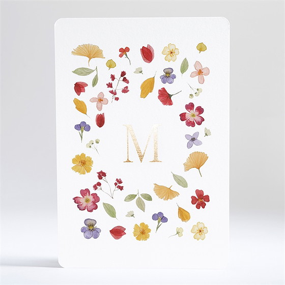 Geburtskarte Herbstharmonie - Gold