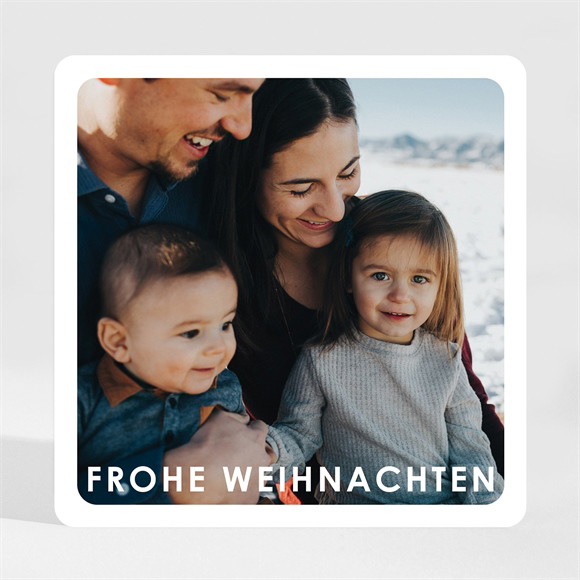 Weihnachtskarte Schlichter Gruß - Magnet ref.N35023