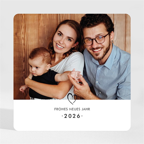 Weihnachtskarte Herzliche Grüße - Magnet