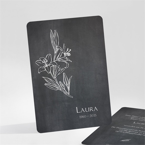 Trauerkarte Lilien ref.N25198
