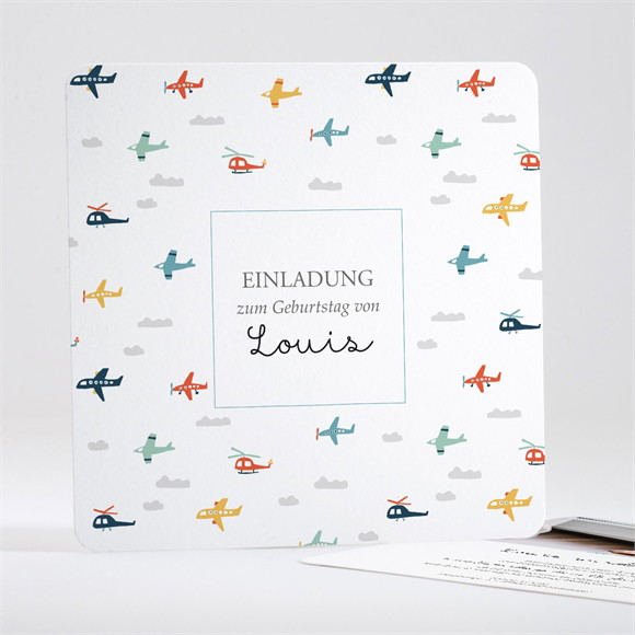 Geburtstagseinladung Flugzeuge ref.N351476