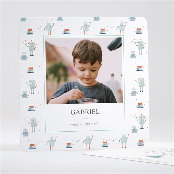 Geburtstagseinladung Roboter ref.N351477