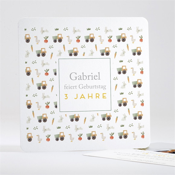 Geburtstagseinladung Traktor ref.N351480