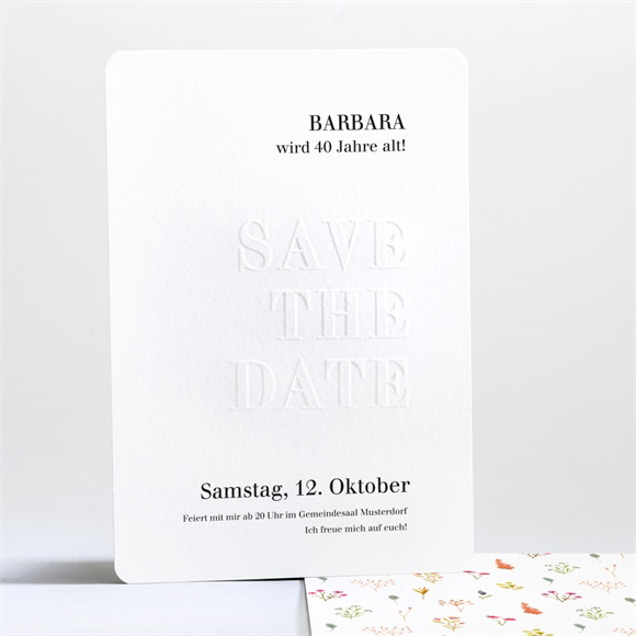 Geburtstagseinladung Save the Date ref.N241215