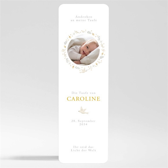 Andenken Taufe Zarte Eleganz - Magnet ref.N200585