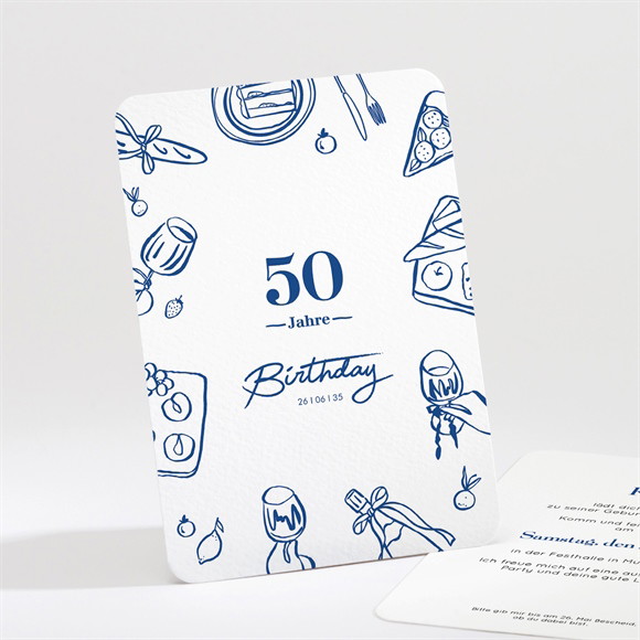 Geburtstagseinladung Dolce Vita 50 Jahre ref.N211704