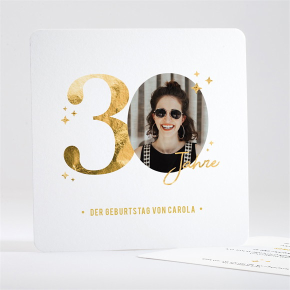 Geburtstagseinladung Glitzer 30 Jahre ref.N351619