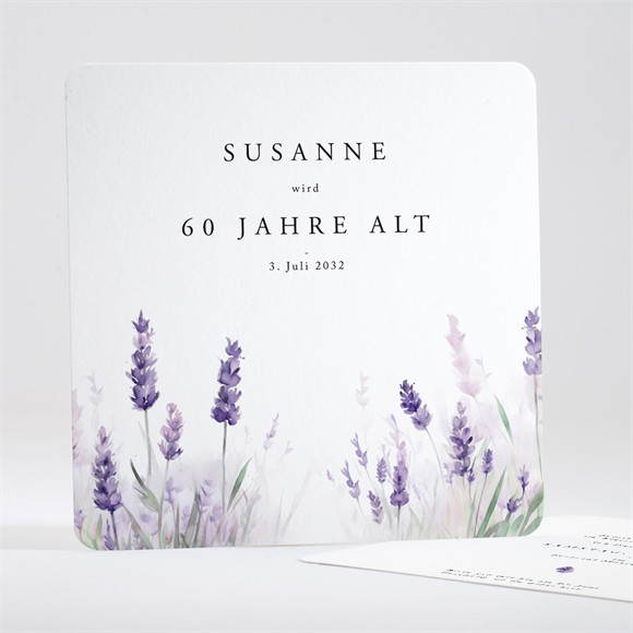 Geburtstagseinladung Lavendelblüten ref.N351679
