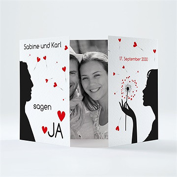 Hochzeitseinladung Pusteblume