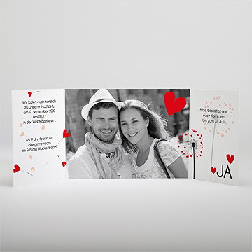 Hochzeitseinladung Pusteblume - Vue 2