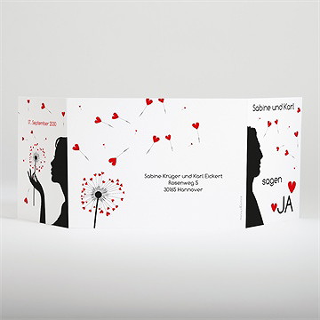 Hochzeitseinladung Pusteblume - Vue 3