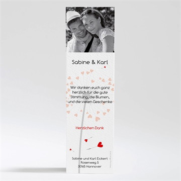 Dankeskarte Hochzeit Pusteblume