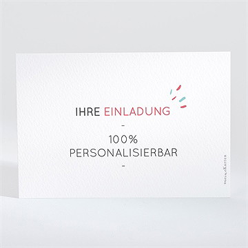 Hochzeitseinladung Blanco - 13,8X9,5 Cm (N11121) - Vue 2
