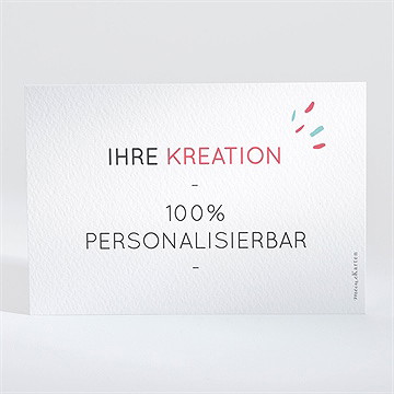 Geburtskarte Blanco - 13,8X9,5Cm (N11122) - Vue 2