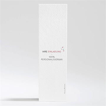 Hochzeitseinladung Blanco -  5,3X19,4Cm (N20105) - Vue 2