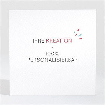 Geburtskarte Blanco - 9,5X9,5Cm (N30107) - Vue 2