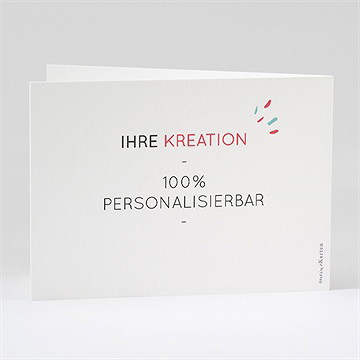 Geburtskarte Blanco - 14,5X10,5Cm (N42111) - vue 3