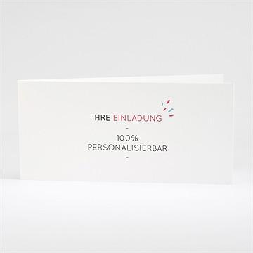 Hochzeitseinladung Blanco - 21X10cm (N43115)
